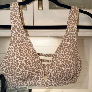 Gianni Bini Brown Leopard Print Bralette